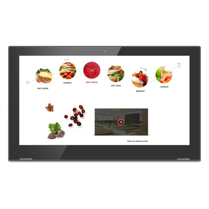 15.6 inch IPS Display Digital Photo Frame, RK3288 Quad-core Cortex A17 up to 1.5GHz, Android 8.1, 2GB+16GB, Support WiFi & Ethernet & Bluetooth & HDMI & TF Card & 3.5mm Jack(Black)-garmade.com