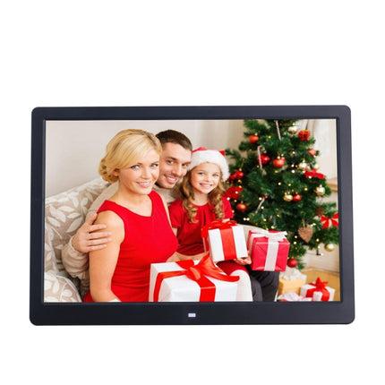 15-inch Digital Photo Frame Electronic Photo Frame Ultra-narrow Side Support 1080P Wall-mounted Advertising Machine(Black)-garmade.com