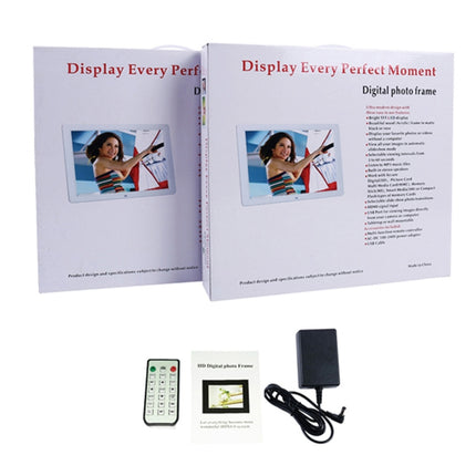 15.6 inch FHD LED Display Digital Photo Frame with Holder & Remote Control, MSTAR V53 Program, Support USB / SD Card Input(Black)-garmade.com