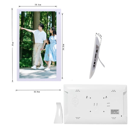 15.6 inch FHD LED Display Digital Photo Frame with Holder & Remote Control, MSTAR V53 Program, Support USB / SD Card Input(White)-garmade.com