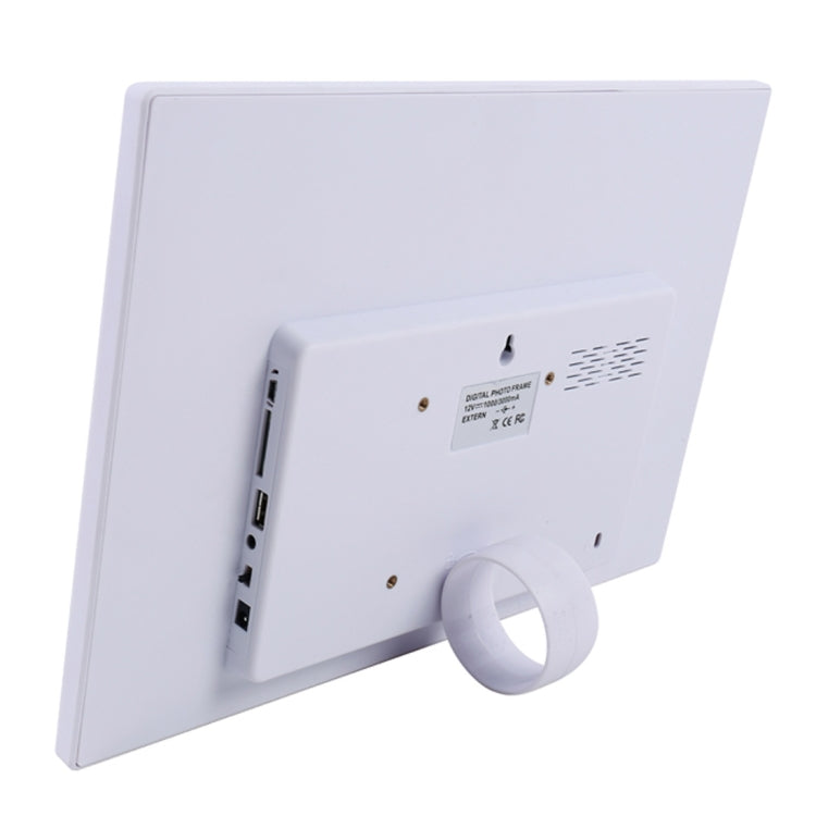 15.0 inch LED Display Digital Photo Frame with Holder / Remote Control, Allwinner, Support USB / SD Card Input / OTG(White)-garmade.com