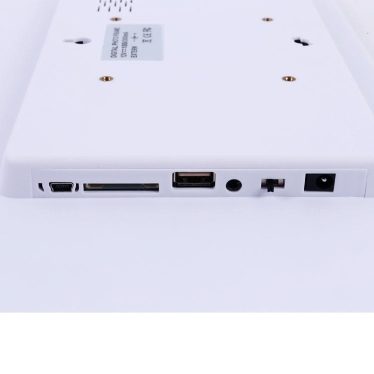 15.0 inch LED Display Digital Photo Frame with Holder / Remote Control, Allwinner, Support USB / SD Card Input / OTG(White)-garmade.com