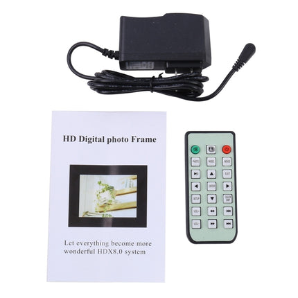 13.0 inch LED Display Digital Photo Frame with Holder / Remote Control, Allwinner, Support USB / SD Card Input / OTG (White)-garmade.com