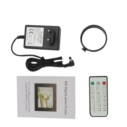 17.0 inch LED Display Digital Photo Frame with Holder / Remote Control, Allwinner Technology, Support USB / SD Card Input / OTG, US/EU/UK Plug(Black)-garmade.com