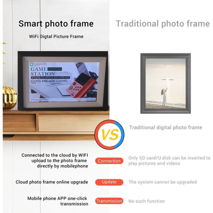 G100 10.1 inch LCD Screen WIFI Cloud Album Digital Photo Frame Electronic Photo Album with Touch Rotating Screen & Video Push (AU Plug)-garmade.com