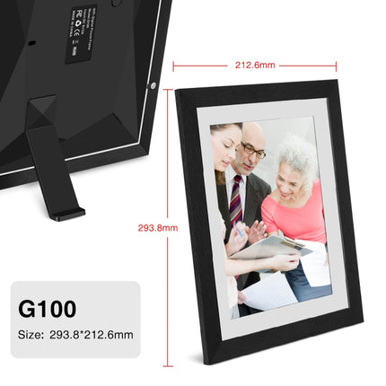 G100 10.1 inch LCD Screen WIFI Cloud Album Digital Photo Frame Electronic Photo Album with Touch Rotating Screen & Video Push (EU Plug)-garmade.com