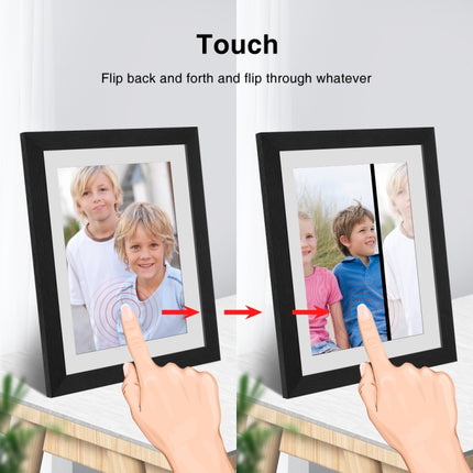 G100 10.1 inch LCD Screen WIFI Cloud Album Digital Photo Frame Electronic Photo Album with Touch Rotating Screen & Video Push (UK Plug)-garmade.com
