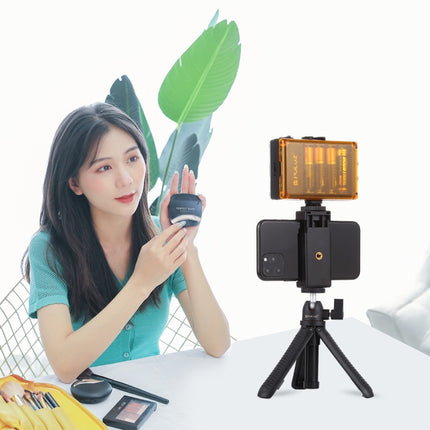 PULUZ Selfie Sticks Tripod Mount + Phone Clamp with Tripod Adapter & Long Screw(Black)-garmade.com