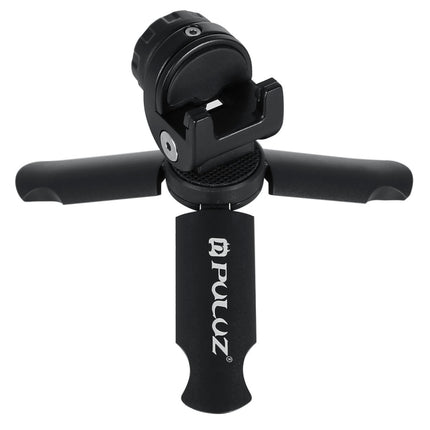 PULUZ Folding Plastic Tripod + Phone Mount Metal Clamp for GoPro HERO Action Cameras and Cell Phones-garmade.com
