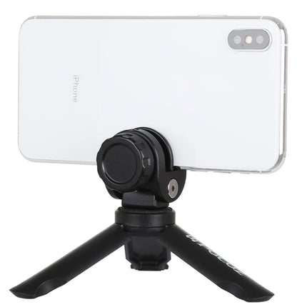 PULUZ Folding Plastic Tripod + Phone Mount Metal Clamp for GoPro HERO Action Cameras and Cell Phones-garmade.com