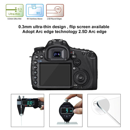 60 PCS PULUZ 2.5D Curved Edge 9H Surface Hardness Tempered Glass Screen Protector Kits for Canon 5D Mark IV / Mark III, Sony RX100 / A7M2 / A7R / A7R2, Nikon D3200 / D3300, Panasonic GH5, DMC-LX100 etc.-garmade.com