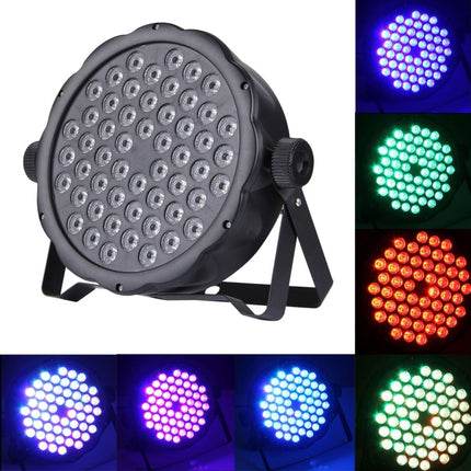 3W x 54 LED PAR Light Stage Light, with LED Display, Master / Slave / DMX512 / Auto Run / Sound Control Modes, US/EU Plug-garmade.com