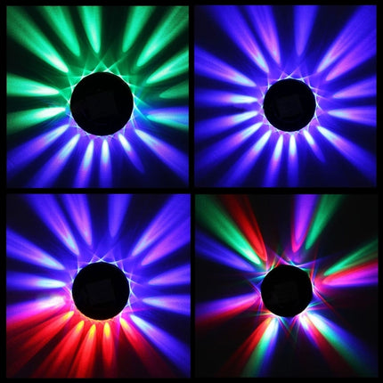 8W RGB Sunflower LED Stage Light, 48 LEDs, Sound Control / Auto Run Mode(Transparent)-garmade.com