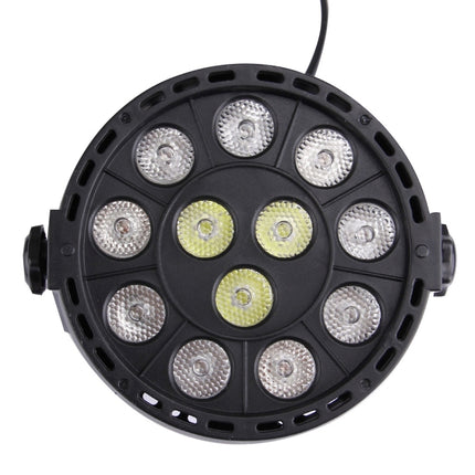 KD-12W 12 LED PAR Light Stage Light, with LED Display, Master / Slave / DMX512 / Auto Run Modes, EU Plug-garmade.com