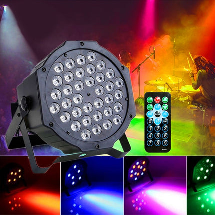 36W 36 LEDs DMX512 RGB LED PAR Light with Remote Control, Strobe + Sound Control + Self-propelled, AC 100-240V-garmade.com