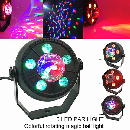 11W 5 LEDs Colorful Rotating Magic Ball LED PAR Light-garmade.com