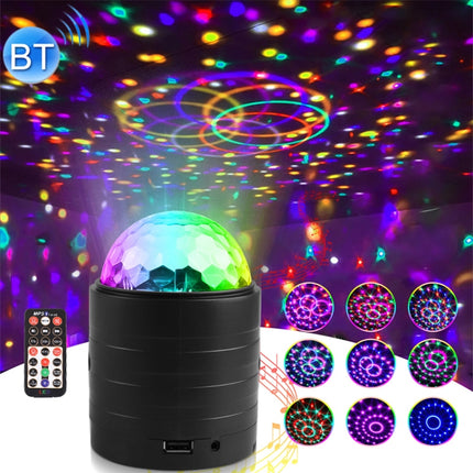 USB Bluetooth Crystal Magic Ball Stage Light with Remote Control (Black)-garmade.com