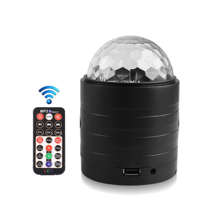 USB Bluetooth Crystal Magic Ball Stage Light with Remote Control (Black)-garmade.com