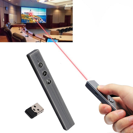 PR-20 Wireless Presenter PowerPoint PPT Clicker Presentation Remote Control Pen Laser Pointer Flip Pen with Air Mouse Function-garmade.com