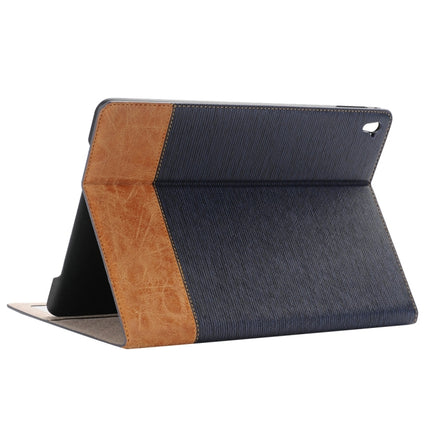 Cross Texture Horizontal Flip Leather Case with Holder & Card Slots & Wallet for iPad Pro 9.7 inch(Dark Blue)-garmade.com