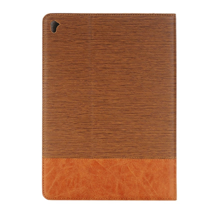 Cross Texture Horizontal Flip Leather Case with Holder & Card Slots & Wallet for iPad Pro 9.7 inch(Brown)-garmade.com
