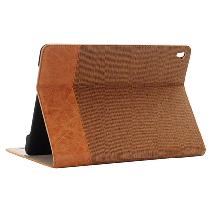 Cross Texture Horizontal Flip Leather Case with Holder & Card Slots & Wallet for iPad Pro 9.7 inch(Brown)-garmade.com