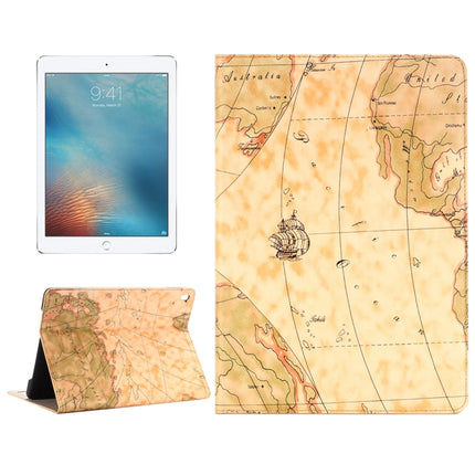 Map Pattern Horizontal Flip Leather Case with Holder & Card Slots & Wallet for iPad Pro 9.7 inch, Random Pattern Delivery-garmade.com