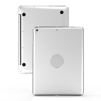 F19B for iPad 9.7 (2017/2018) & iPad Air & Air 2 & iPad Pro 9.7 & New iPad 9.7 inch (2017) Ultra-thin ABS Horizontal Flip Tablet Case + Bluetooth Keyboard(Silver)-garmade.com
