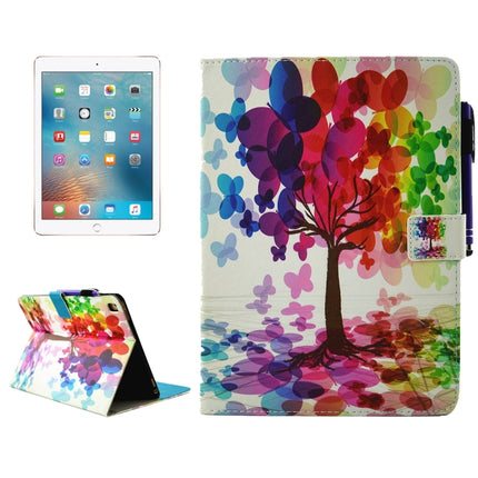 For iPad Pro 9.7 inch Butterfly Tree Pattern Horizontal Flip Leather Case with Holder & Wallet & Card Slots & Sleep / Wake-up Function & Pen Slot-garmade.com