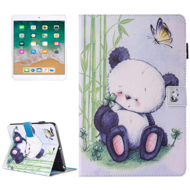 For iPad Air / iPad Air 2 Painting Panda Pattern Horizontal Flip Leather Case with Holder & Wallet & Card Slots & Pen Slot-garmade.com