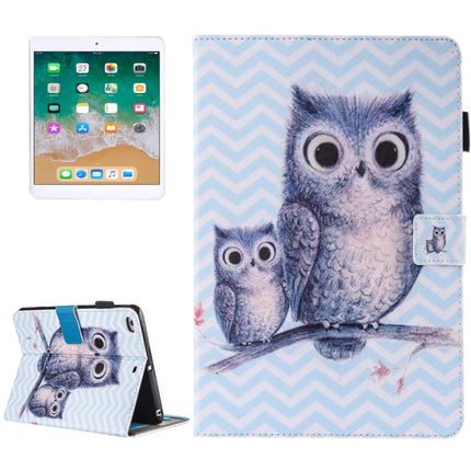 For iPad Air / iPad Air 2 Painting Wave Owl Pattern Horizontal Flip Leather Case with Holder & Wallet & Card Slots & Pen Slot-garmade.com