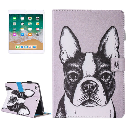 For iPad Air / iPad Air 2 Painting Bulldog Pattern Horizontal Flip Leather Case with Holder & Wallet & Card Slots & Pen Slot-garmade.com