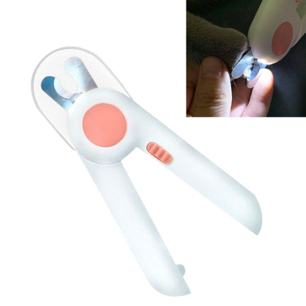 Pet Cat and Dog LED Light Nail Clippers (Pink)-garmade.com