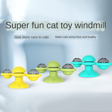 Pet Toy Cat Turntable Funny Cat Toy Scratch Scratching (Green)-garmade.com