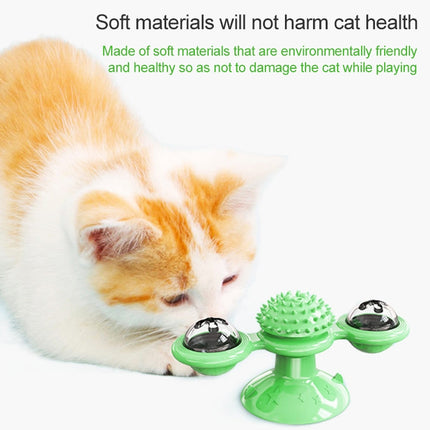 Pet Toy Cat Turntable Funny Cat Toy Scratch Scratching (Lake Blue)-garmade.com