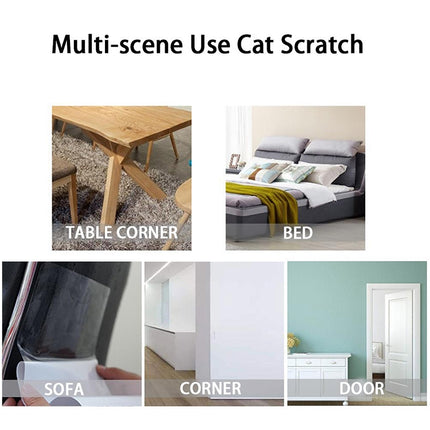 2pcs/pack Cat Scratch Protection PVC Sofa Anti-scratch Stickers , Size: 15x47cm-garmade.com