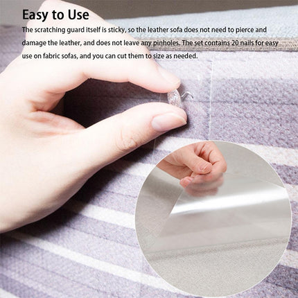 2pcs/pack Cat Scratch Protection PVC Sofa Anti-scratch Stickers , Size: 15x47cm-garmade.com