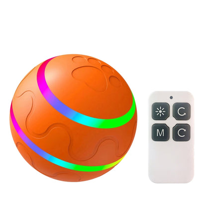 O1 Intelligent Remote Control Pet Toy Dog Training Luminous Ball (Orange)-garmade.com