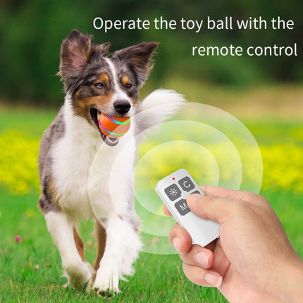 O1 Intelligent Remote Control Pet Toy Dog Training Luminous Ball (Pink)-garmade.com