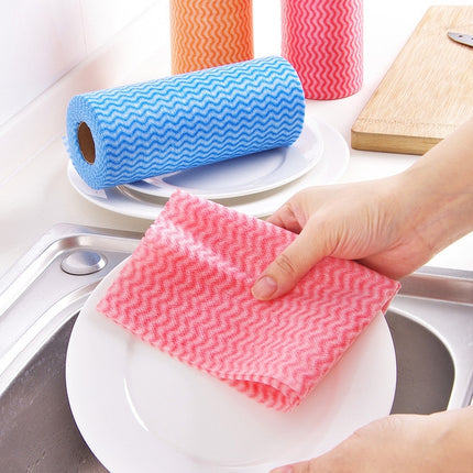 50 Sheets Non-Woven Disposable Washing Towels Dishcloth-garmade.com