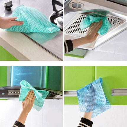 50 Sheets Non-Woven Disposable Washing Towels Dishcloth-garmade.com