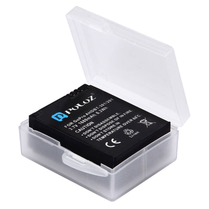 PULUZ Hard Plastic Transparent Battery Storage Box (for GoPro HERO8 Black /7 /6 /5 Battery)-garmade.com