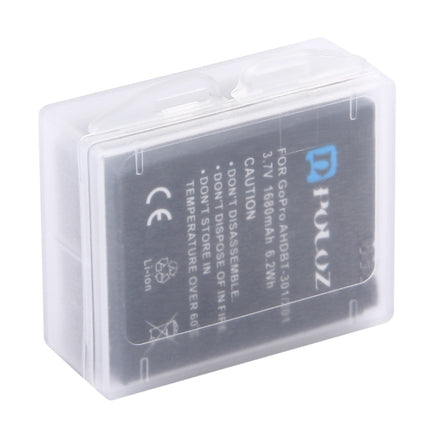 PULUZ Hard Plastic Transparent Battery Storage Box (for GoPro HERO8 Black /7 /6 /5 Battery)-garmade.com