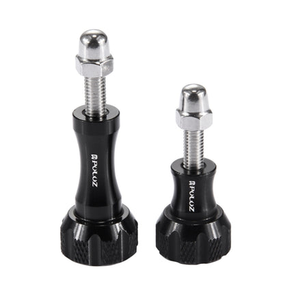 PULUZ CNC Aluminum Thumb Knob Stainless Bolt Nut Screw Set for GoPro HERO10 Black / HERO9 Black / HERO8 Black /7 /6 /5 /5 Session /4 Session /4 /3+ /3 /2 /1, DJI Osmo Action, Xiaoyi and Other Action Cameras(Black)-garmade.com