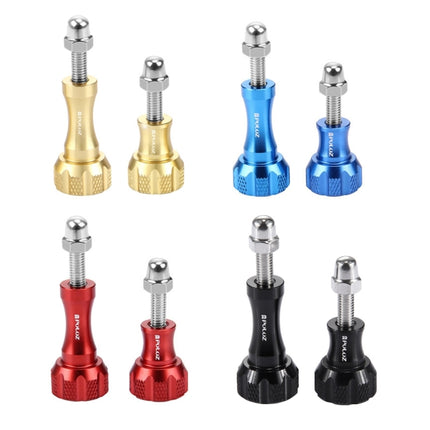 PULUZ CNC Aluminum Thumb Knob Stainless Bolt Nut Screw Set for GoPro HERO10 Black / HERO9 Black / HERO8 Black /7 /6 /5 /5 Session /4 Session /4 /3+ /3 /2 /1, DJI Osmo Action, Xiaoyi and Other Action Cameras(Gold)-garmade.com
