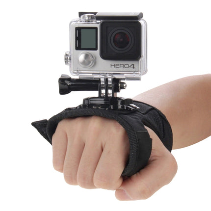 PULUZ 360 Degree Rotation Glove Style Palm Strap Mount Band for GoPro HERO10 Black / HERO9 Black / HERO8 Black / HERO7 /6 /5 /5 Session /4 Session /4 /3+ /3 /2 /1, Insta360 ONE R, DJI Osmo Action and Other Action Cameras-garmade.com