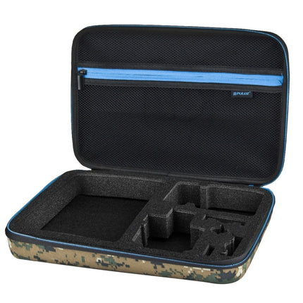 PULUZ Camouflage Pattern Waterproof Carrying and Travel Case for GoPro HERO10 Black / HERO9 Black / HERO8 Black /7 /6 /5 /4 /3+ /3 /2 /1, DJI Osmo Action and other Sport Cameras Accessories, Large Size: 32cm x 22cm x 7cm-garmade.com