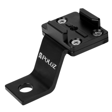 PULUZ Fixed Metal Motorcycle Holder Mount for GoPro HERO10 Black / HERO9 Black / HERO8 Black /7 /6 /5 /5 Session /4 Session /4 /3+ /3 /2 /1, DJI Osmo Action, Xiaoyi and Other Action Cameras(Black)-garmade.com