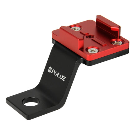 PULUZ Fixed Metal Motorcycle Holder Mount for GoPro HERO10 Black / HERO9 Black / HERO8 Black /7 /6 /5 /5 Session /4 Session /4 /3+ /3 /2 /1, DJI Osmo Action, Xiaoyi and Other Action Cameras(Red)-garmade.com