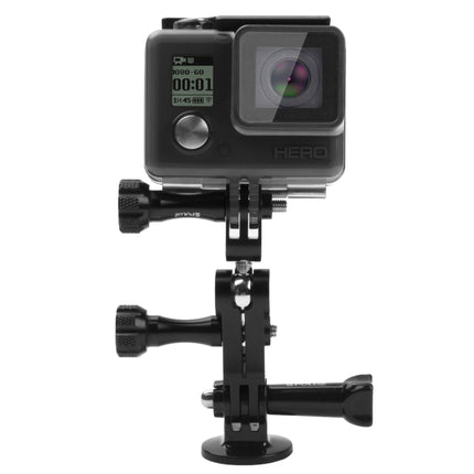 [US Warehouse] PULUZ CNC Aluminum Ball Joint Mount with 2 Long Screws for GoPro HERO10 Black / HERO9 Black / HERO8 Black /7 /6 /5 /5 Session /4 Session /4 /3+ /3 /2 /1, DJI Osmo Action, Xiaoyi and Other Action Cameras-garmade.com